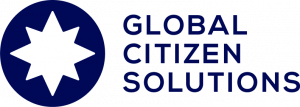 Blue compass - Global Citizen Solutions logo