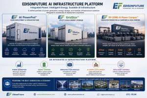 Phoenix Motor Inc. (OTC: PEVM), through its EdisonFuture subsidiary, today announced the launch of its integrated AI Infrastructure Platform, bringing together the Company’s recently introduced AI PowerPod™, GridStor™ Energy Storage Systems, EF-20NG AI Power Campus™, and distributed energy technologies into a unified infrastructure ecosystem designed to support the rapidly expanding artificial intelligence economy