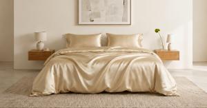 SENSOIRE mulberry silk bedding collection with silk sleep essentials