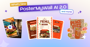 PosterMyWall AI 2.0: AI videos, multi-page support, and more