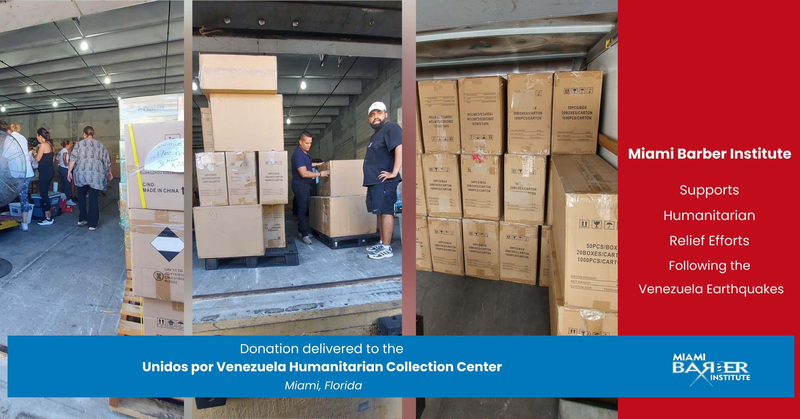 Miami Barber Institute Supports Humanitarian Relief Efforts Following Venezuela Earthquakes