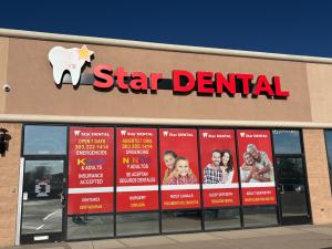 Star Dental has opened its Lakewood area dental clinic near the corner of South Sheridan Boulevard and West Florida Avenue, expanding access to emergency dental care and urgent dental treatment for children and adults across Lakewood, west Denver, Harvey Park, Belmar, and surrounding communities Star Dental storefront in Denver Lakewood with signs for emergency dentistry, kids and adults, dentures, surgery, root canals, and insurance accepted.
