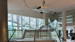 Dynamic ceiling hoist system installed by Robotimize at PERKESO Rehabilitation Centre Ipoh.