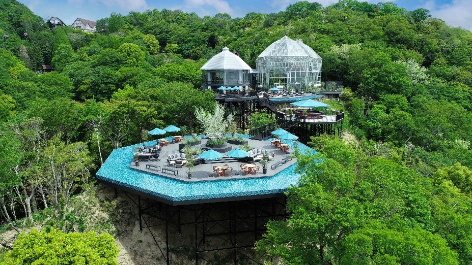 Kobe Nunobiki Herb Gardens & Ropeway Reopens 'The Veranda at Kobe