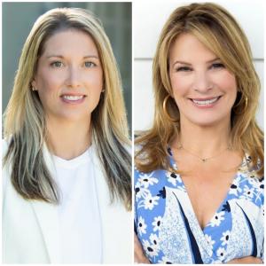Elizabeth Smalley (left) and Laura Peery (right) of The Steele Group Sotheby's International Realty, listing agents for 5802 S Crestwood Avenue in Richmond's Westwood neighborhood.
