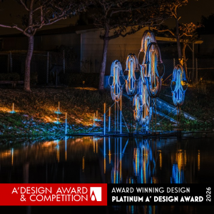 The A' Design Awards has announced Resonance, a site specific floating light installation created by Yu Fan He and Chia Chen Lee, as a Platinum recipient within the Fine Arts and Art Installation Design category Resonance by Yu Fan He and Chia Chen Lee