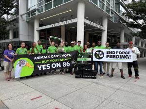 DC Initiative 86 Petitioners outside the D.C. Board of Elections Office