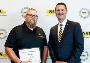 Matthew Hull and NSTA President