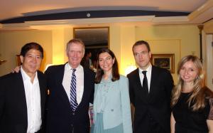 Studio Mao President Stephen Mao; Rodney Mims Cook; Russian cultural attache Nina Abramian; violinist Mikhail Simonyan; Alba Music President Natalia Domoratskaya