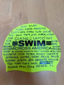 Maya's swim cap