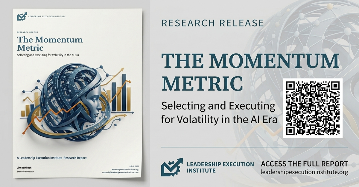 Leadership Execution Institute Defines Why AI Pilot Spend Does Not Reach the P&L