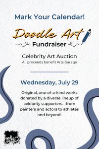 AG Celebrity Doodle Auction flier