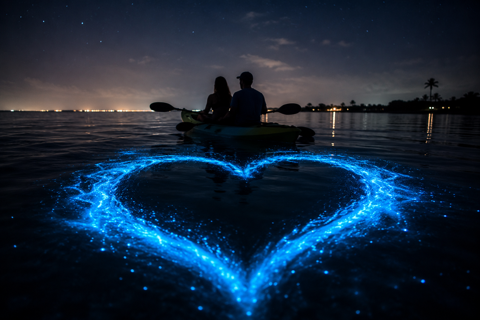 Couple Who Met on BK Adventure’s Facebook Page Celebrates Marriage with First Bioluminescence Kayak Tour Together