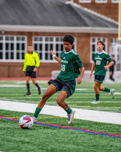 Bhatt Playing Soccer
