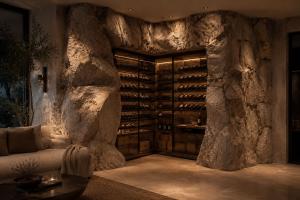 Faux Stone Wine Cellar in Chicago