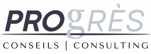 Logo officiel de Progrès Conseils, cabinet-conseil fondé en 2003 à Montréal par Juliana Khalil, spécialisé en crédits d'impôt à la recherche et développement (RS&DE et CRIC) ainsi qu'en excellence opérationnelle pour les PME du Québec et de l'Ontario.