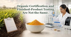 USDA Organic certification does not require finished-product testing for heavy metals such as lead, arsenic, or cadmium Spicy Organic organic spice products — USDA Certified Organic, Non-GMO, packed fresh in McKinney, Texas