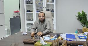 Md. Muradul Islam, Founder and CEO of Reeh Al Madinah, seated at his desk