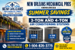 Veteran-Owned New Orleans Mechanical Pros Announces Summer Savings on 3-Ton and 4-Ton Air Conditioning Systems