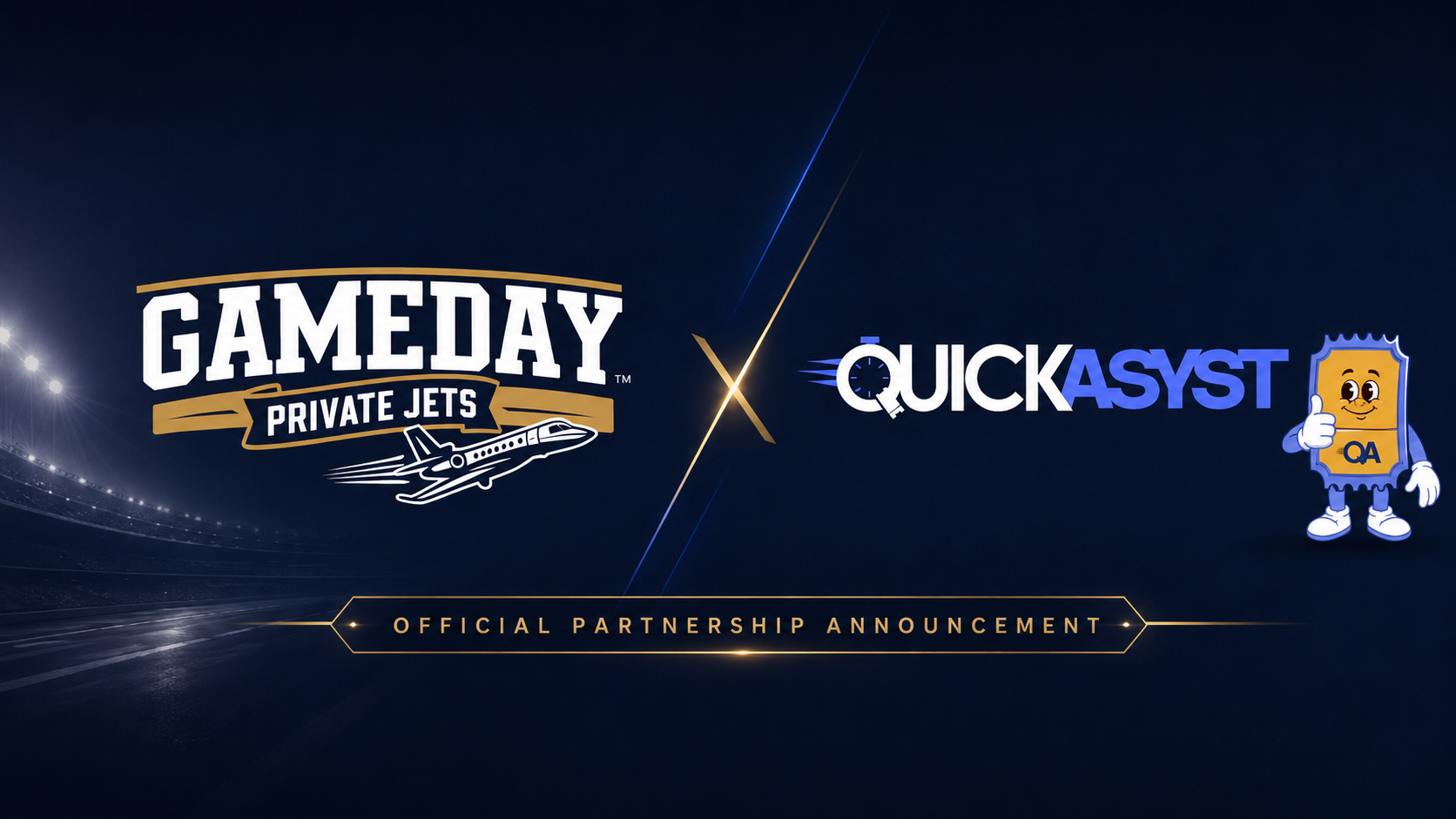 Game Day Private Jets Announces QuickAsyst as Official Ticket Resale Partner for the 2026–2027 Season