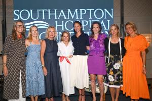On Thursday, July 9, 2026, award-winning journalist, bestselling author, and Co-Founder of Katie Couric Media, Katie Couric, moderated an engaging conversation with internationally renowned model and Founder and President of Every Mother Counts, Christy Turlington Burns, at the Southampton Hospital Foundation's 6th Annual East Hampton Emergency Department Luncheon, held at the picturesque Maidstone Club 2026 EHED Luncheon