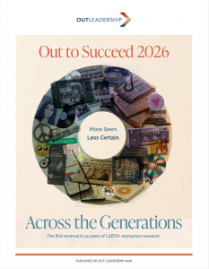 Out Leadership, the world's premier global organization helping businesses drive LGBTQ+ equality and Allyship, today launches Out to Succeed 2026: Across the Generations, the seventh report in its longitudinal research program and the largest, most globally diverse LGBTQ+ workplace study it has ever produced