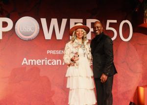 Valeria Howard Cunningham with Ronald Busby, Sr.