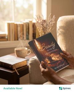 A promotional image of the book. Beauty in the Brokenness by Michell Maxwell, available now from Spines.