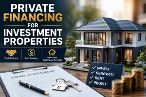 private financing for investment properties.