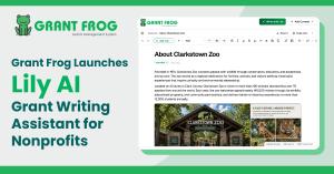 Grant Frog Launches Lily AI, a Grant Writing Assistant tool