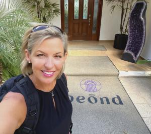 Amy Forsythe at Beond in Cancún, Mexico, in November 2025 before beginning a weeklong ibogaine treatment program. What started as a deeply personal healing journey became the foundation for her advocacy, storytelling and commitment to helping others find
