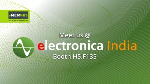 MEMPHIS Electronic will exhibit at electronica India 2026, taking place from September 16-18 in Bengaluru, and showcase, how it can support India’s rapidly growing electronics and semiconductor ecosystem as a reliable partner in memory supply Logo of electronica India and information on venue, time and booth number