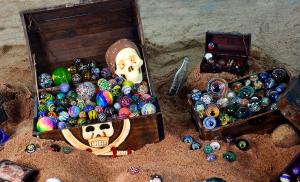 Treasure Chests Worth $64,552 Full of Handmade Art Marbles!