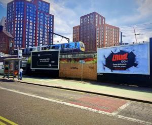 Three weeks ago, two billboards appeared side by side on York Street in Leeds
