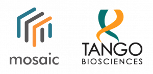 Mosaic Biosciences, a biologics contract research organization (CRO) specializing in end-to-end antibody discovery and development, today announced a strategic partnership with Tango Biosciences, a premier CRO for custom phage display solutions for peptide and antibody discovery Mosaic- Tango - Logos