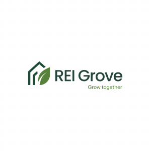 REI Grove, the highly anticipated platform for real estate investors and landlords, launched this July REI Grove logo with tagline,