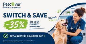 Petcover Business Insurance today announced the launch of its new Veterinary Practice Insurance Program, a specialist insurance offering developed exclusively for veterinary clinics and animal healthcare professionals across Australia Switch and Save ~35% with Petcover Vet Business Insurance