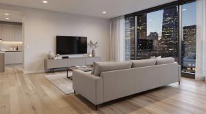 Completed condo renovation in Metro Vancouver by 4Local Homes with updated kitchen, flooring and interior finishes.