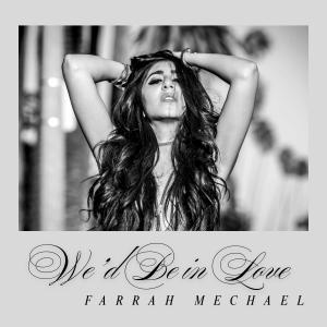 Black-and-white promotional artwork for Farrah Mechael's song 