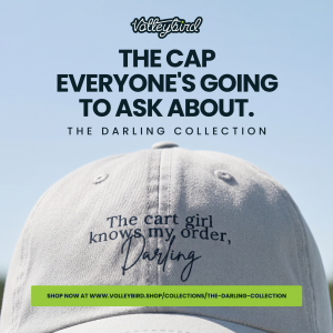 Athletic hat that says 