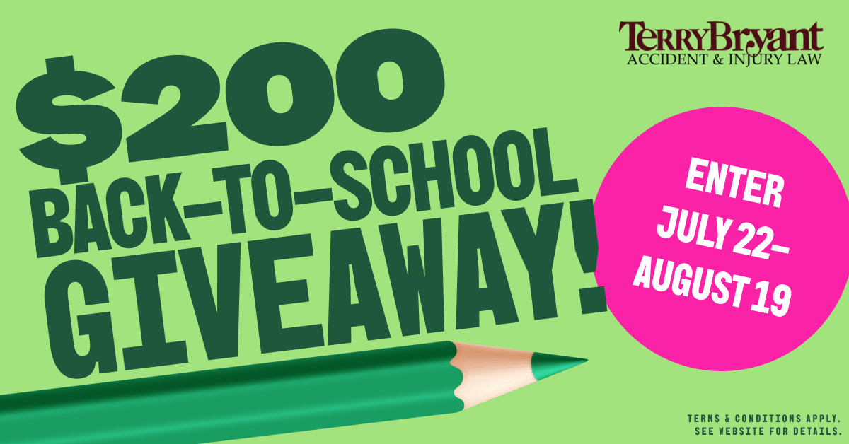 Terry Bryant Accident & Injury Law Launches Back-to-School Gift Card Giveaway to Support Texas Families
