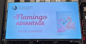 TFA book on NYC billboard close up