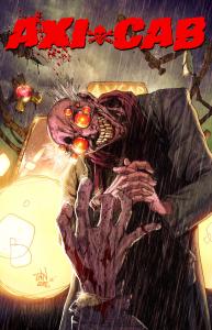 Antarctic Press is celebrating the breakout success of AxiCab as the initial nationwide print run of Issue #1 sold out in just two days, prompting the publisher to officially announce a five-issue mini-series AxiCab #1 Variant Cover by Billy Tan and GURU eFX