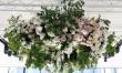 High Quality Ceiling Floral Arrangement Supplier: Merging Geometric Metalwork with Faux Vines