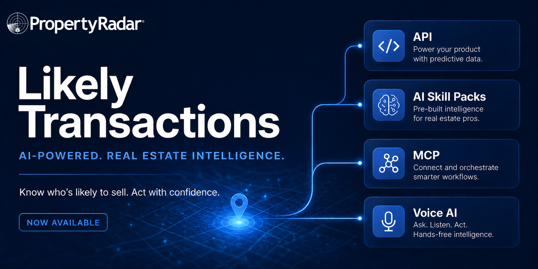 PropertyRadar Announces Likely Transactions and Opens Its API to All Plans
