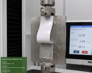 biodegradable-adhesive-peel-strength-testing