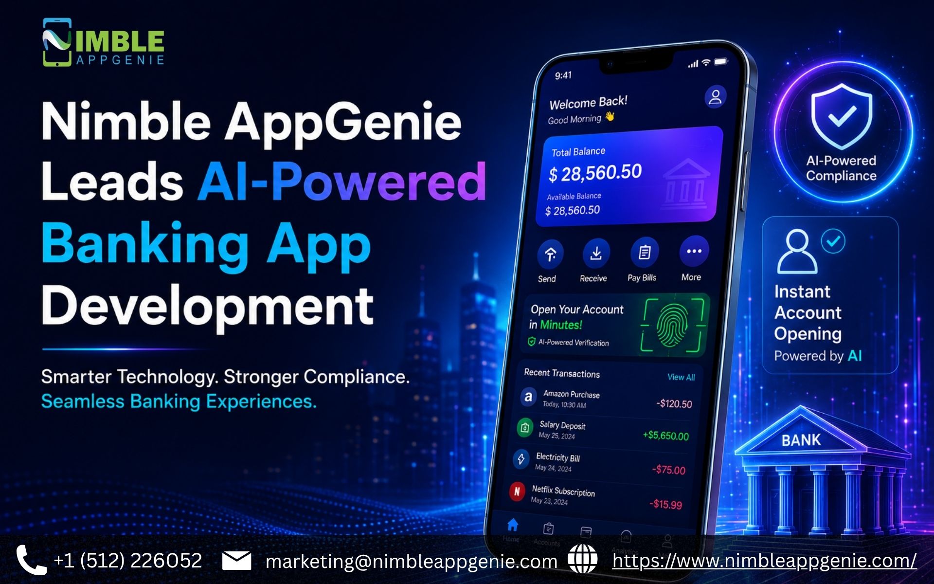 Nimble AppGenie Leads AI-Powered Banking App Development