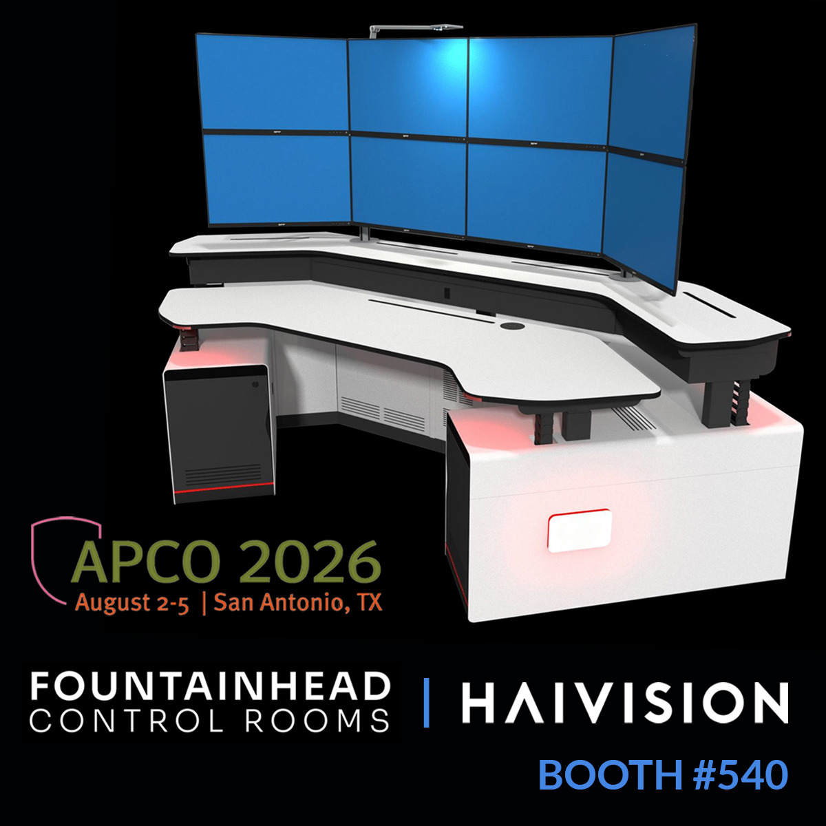 Fountainhead Control Rooms to Exhibit at APCO 2026 Alongside Haivision, Highlighting Turnkey Mission-Critical Solutions