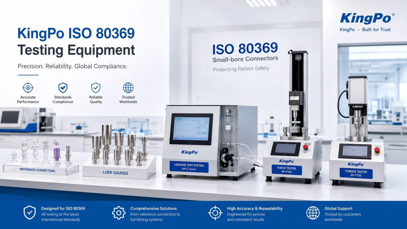 KingPo ISO 80369 Testing Equipment Supports Small-Bore Medical Connector Verification