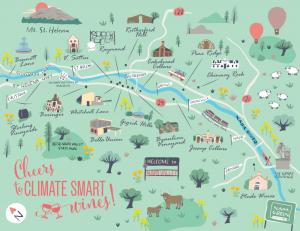 Cheers to Climate Smart Wine Tasting Passport Map